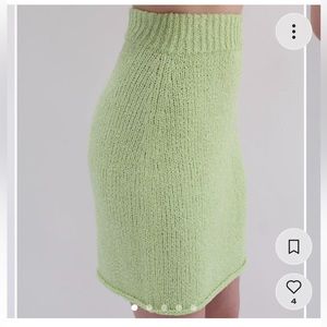 Beklina Bouclé Knit Skirt Mint , s/m